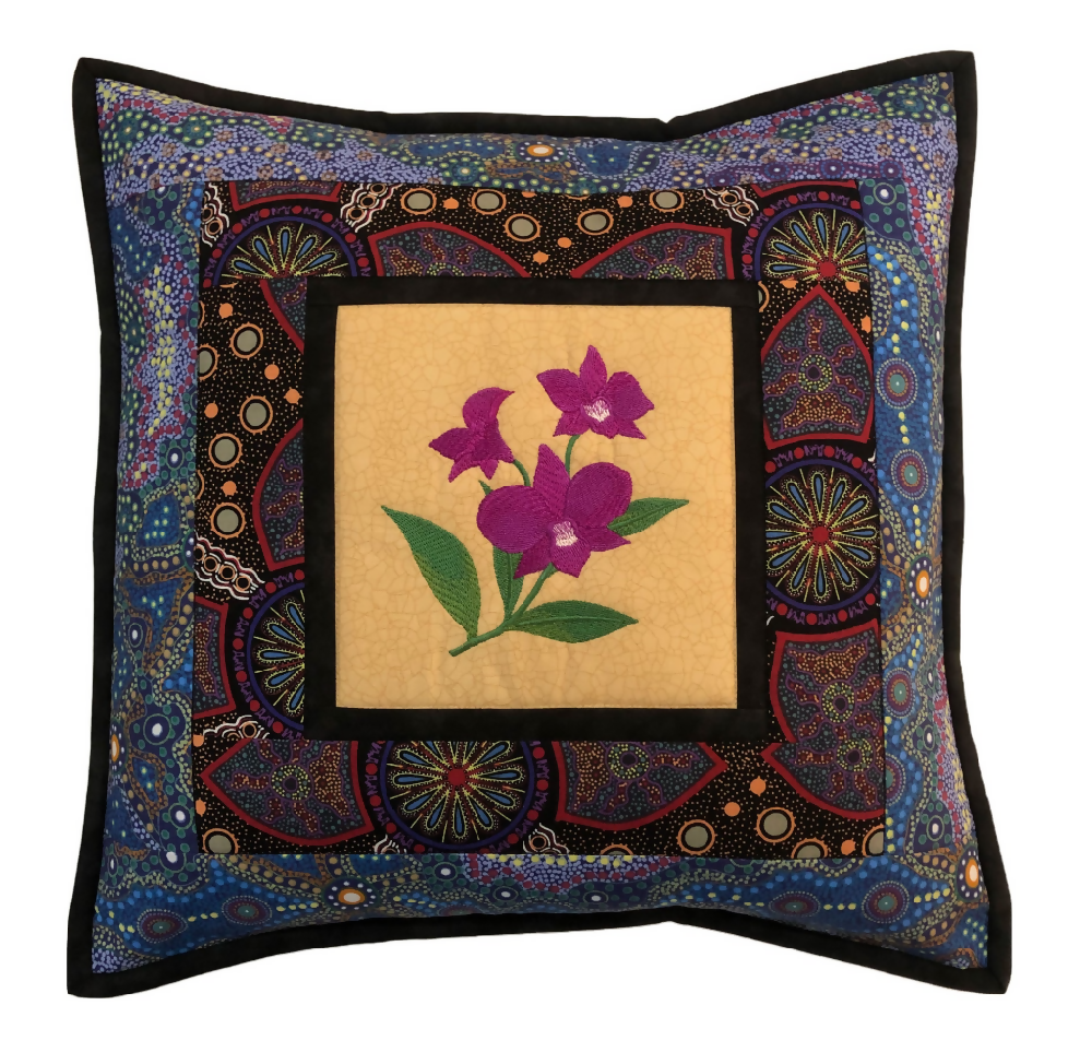 cushion-cover-handmade-Australian-native-Cooktown-orchid_2