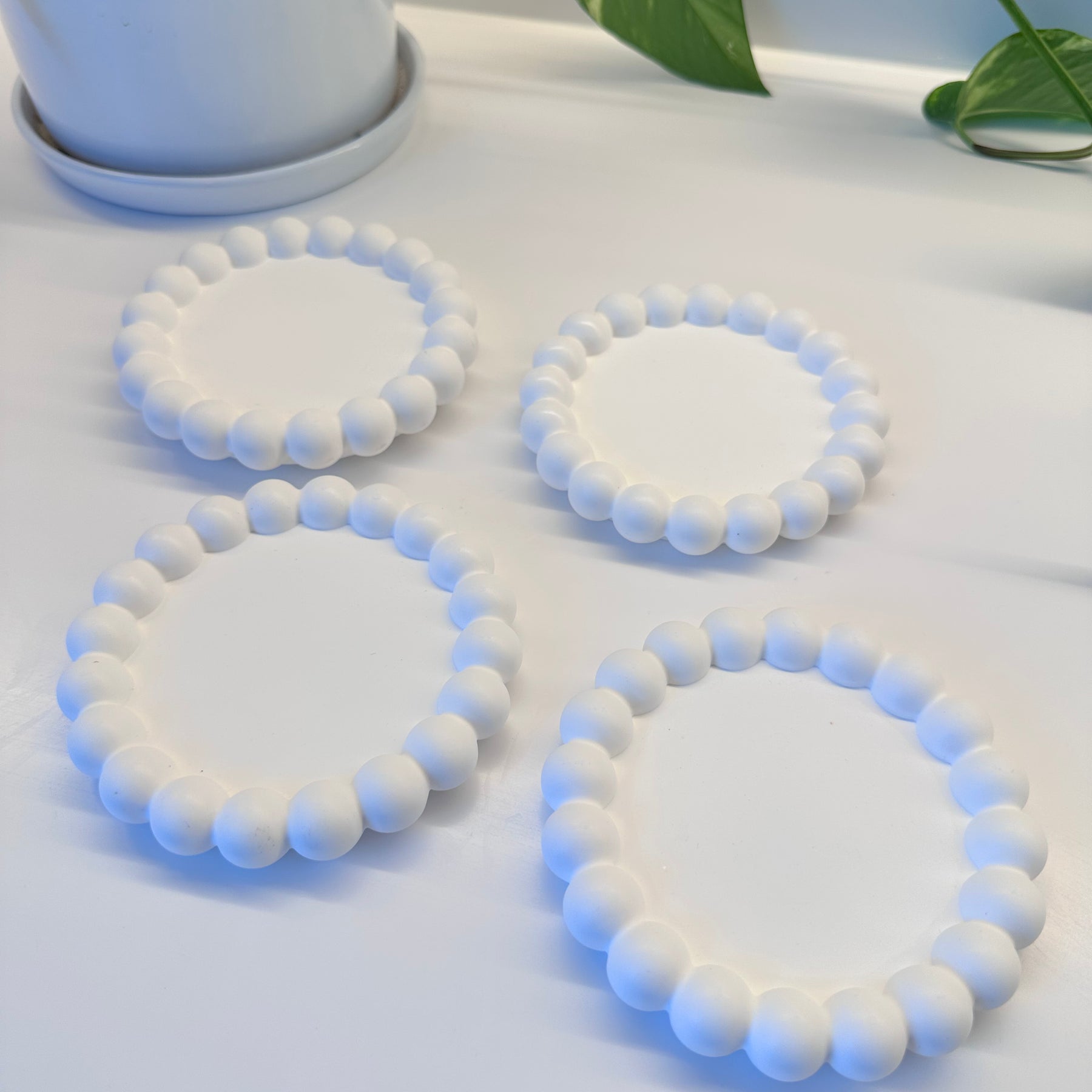 Eco-friendly resin Bubble Coasters | Set of 4