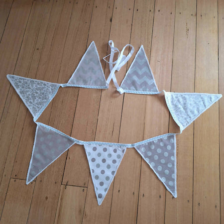 Flag Bunting - Greys