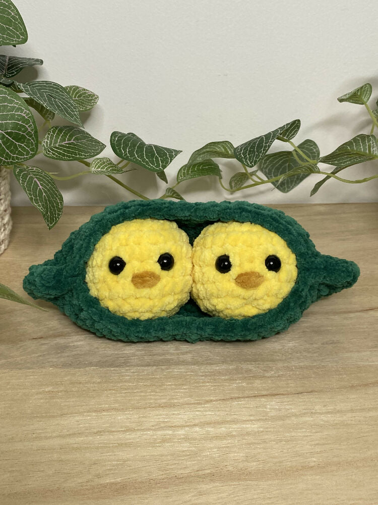 Crochet Plush Pod ChickPeas