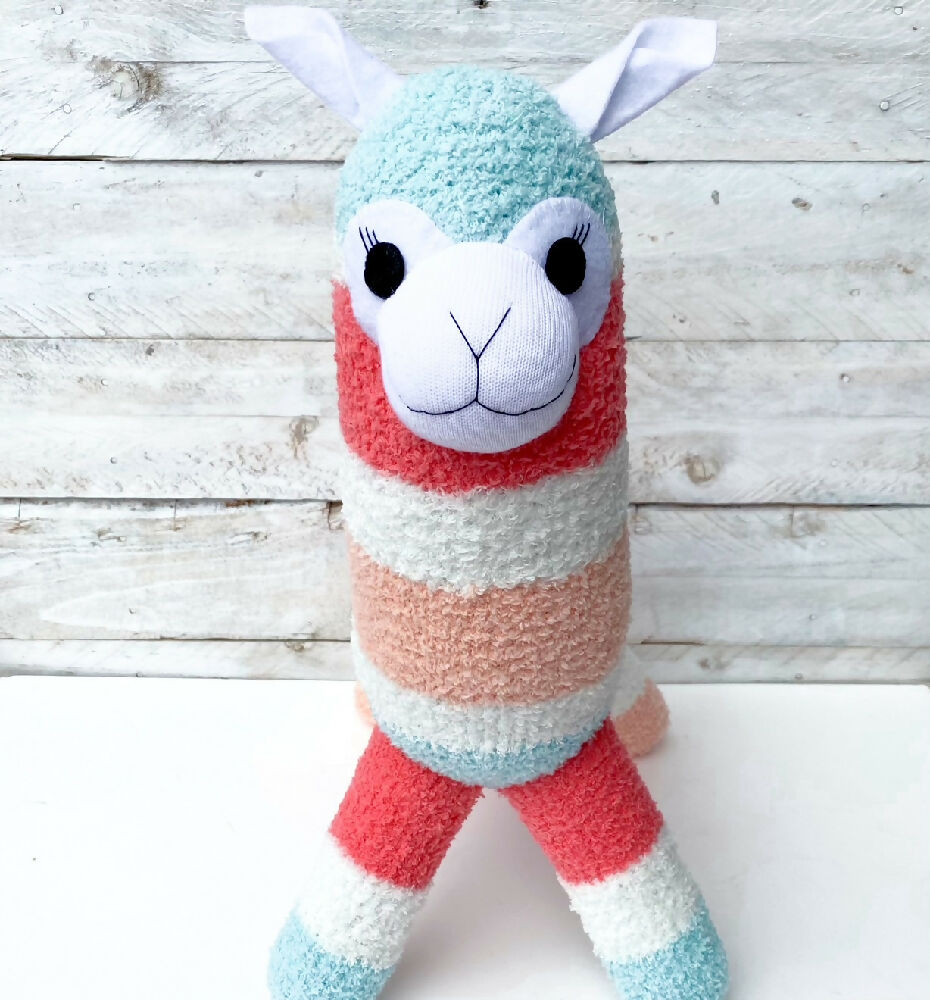 Andy the Sock Alpaca - READY TO SHIP soft toy llama