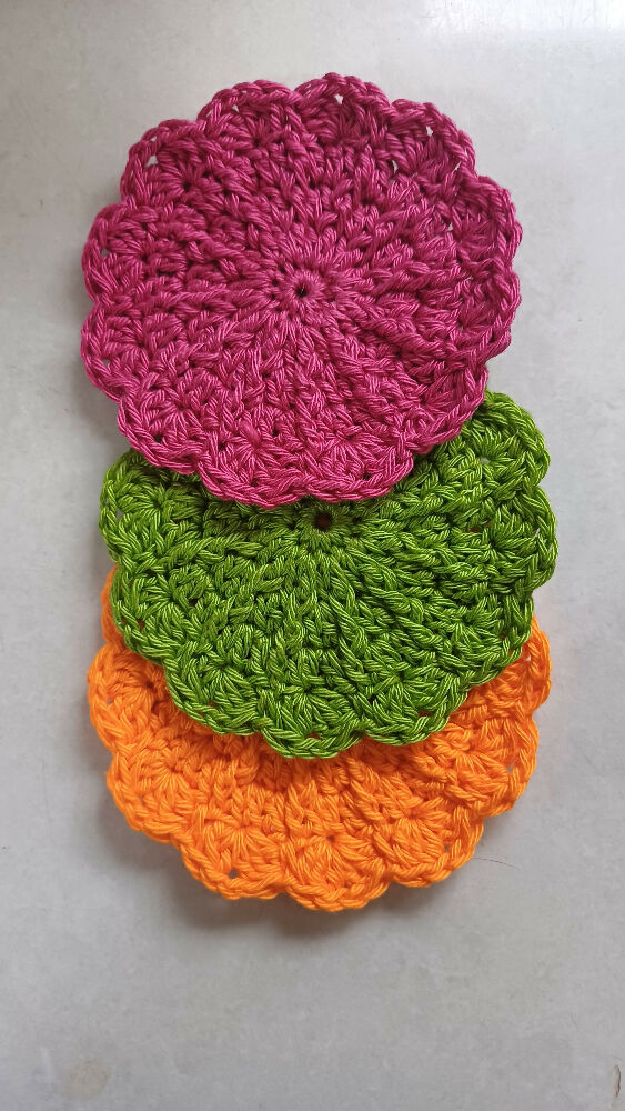 Crochet Face Scubbies 100% cotton