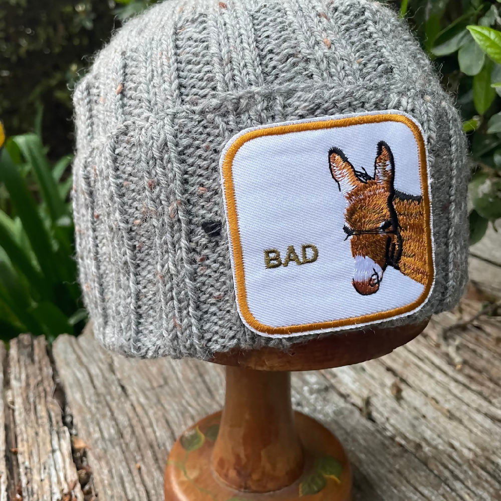 HATITUDE Bad Ass Fisherman’s Beanie with Donkey Patch