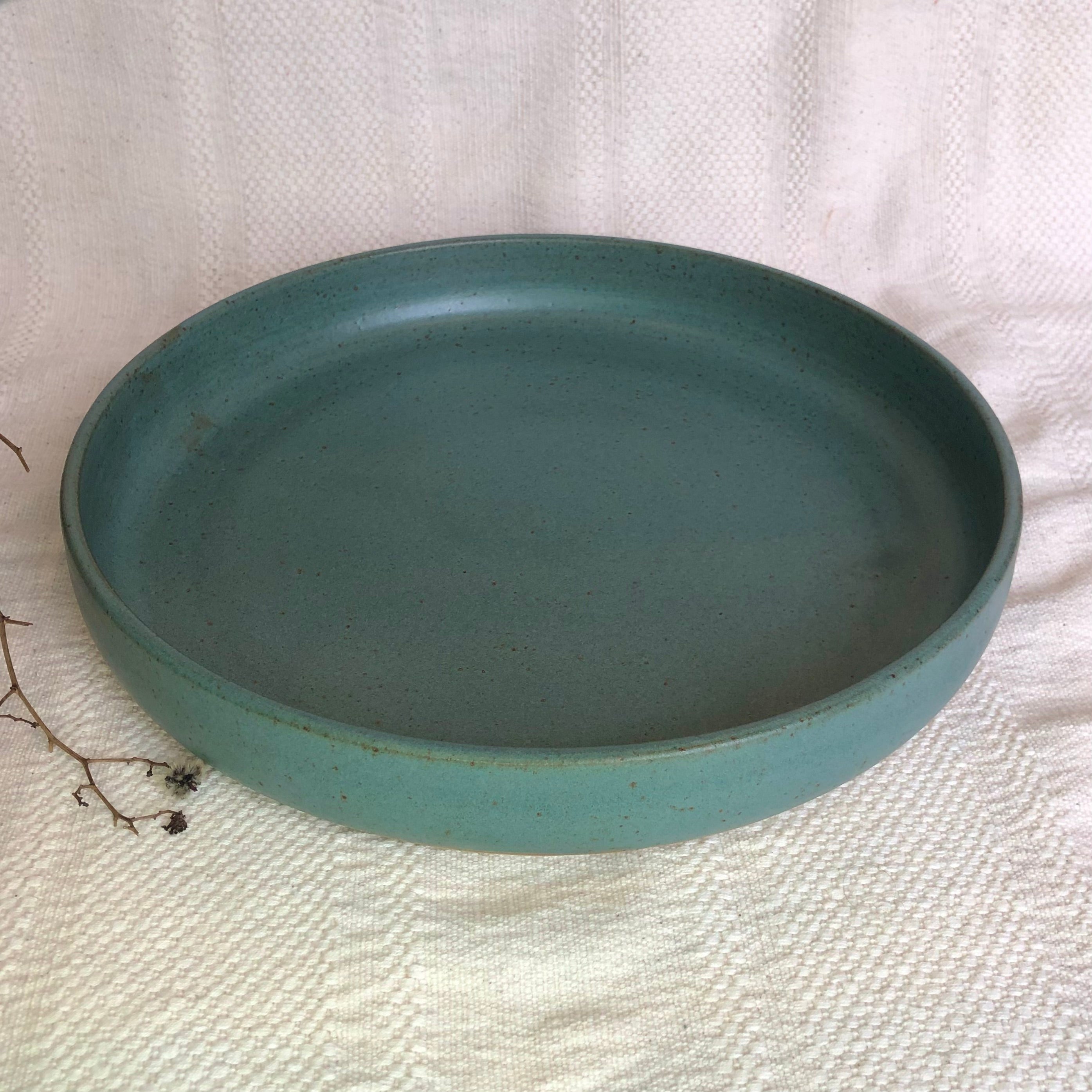 Edwina Green Large Serving Platter