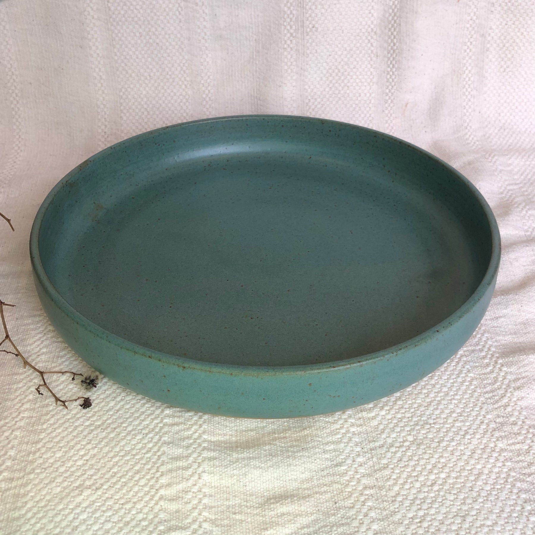 Edwina Green Large Serving Platter