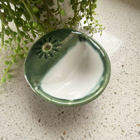 Ceramic Olive Dish / Handmade Pottery