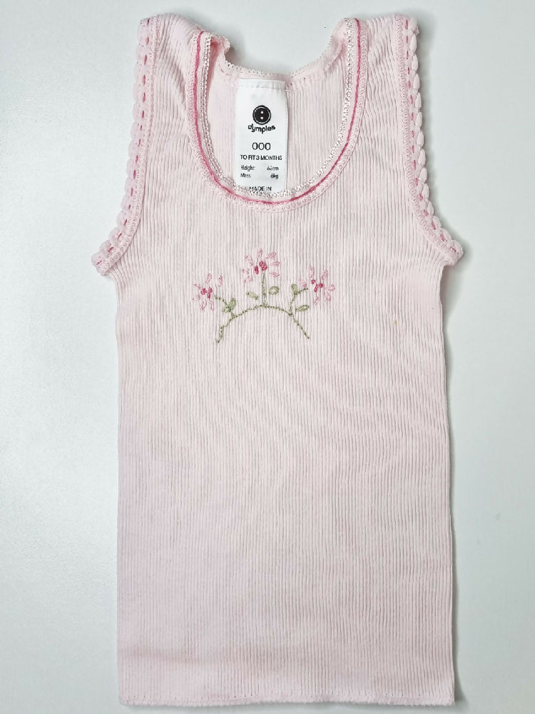 Baby-girl-singlet-pink-daisies-1