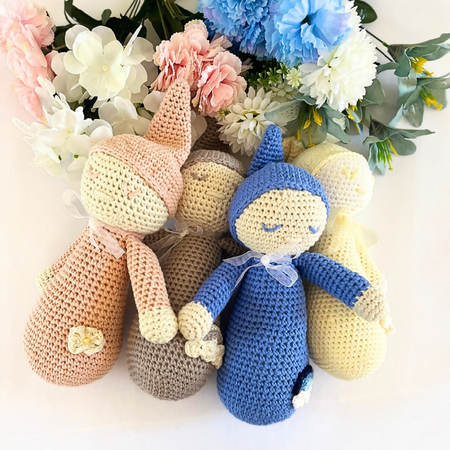 Handmade Crochet Baby Sleepy Doll Soft Doll Soft Toy