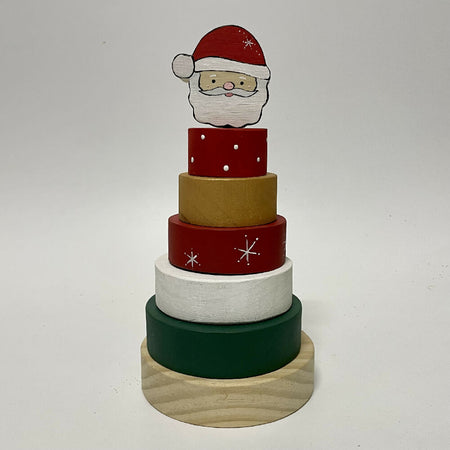 Ring stacker with Santa topper