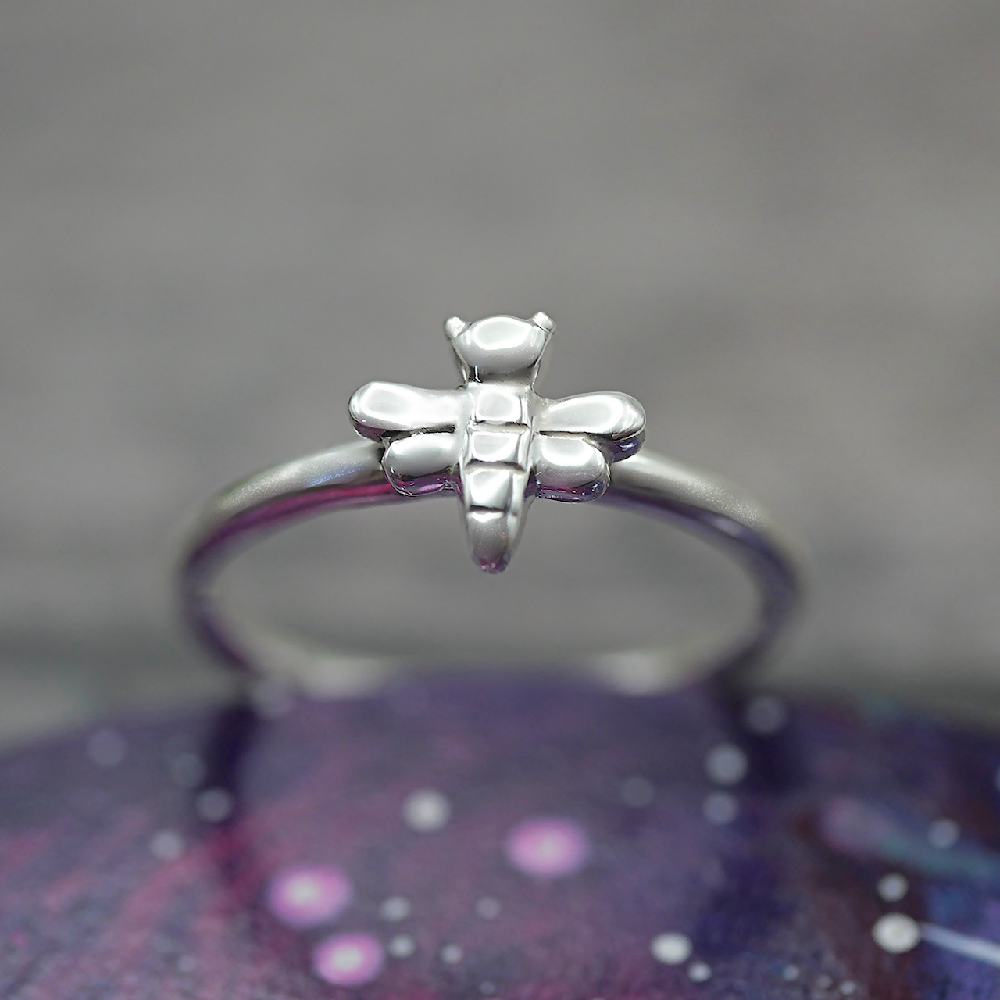 bee ring sterling silver galaxy sml