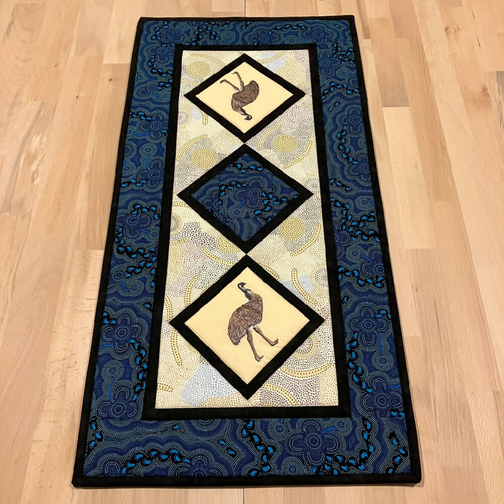 table-runner-handmade-Australian-native-emu_5