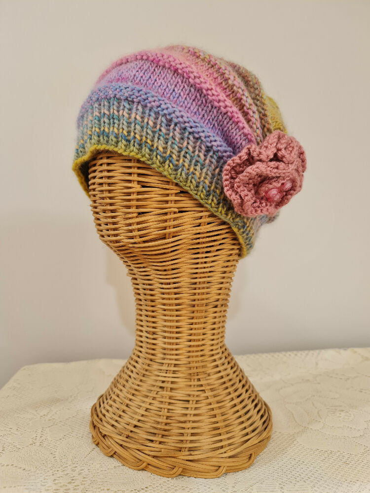 CLOCHE HAT pastel pinks (10)