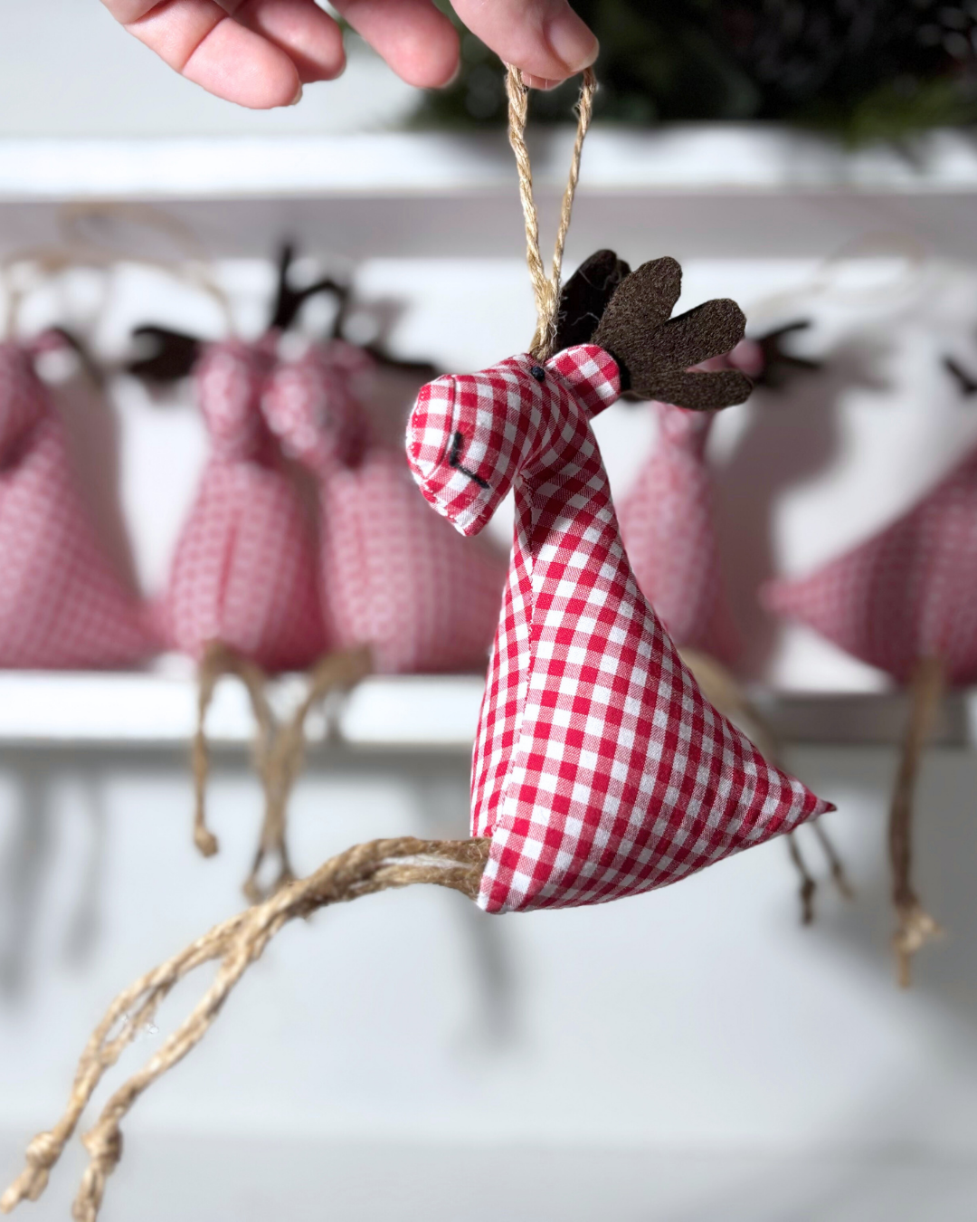 Reindeer | Unique Christmas Tree Ornament | Eco-friendly Fabric Christmas decor