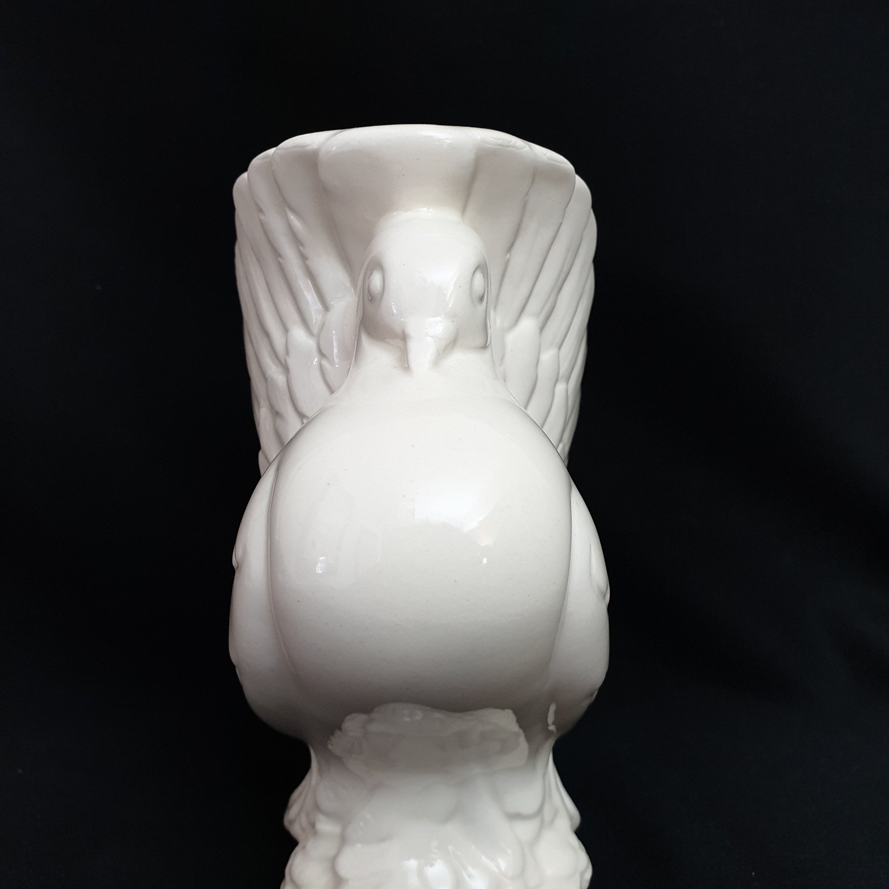 Ceramic White Gloss Dove Vase