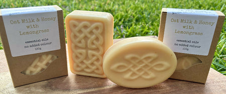 Oat Milk and Honey Soap with Lemongrass