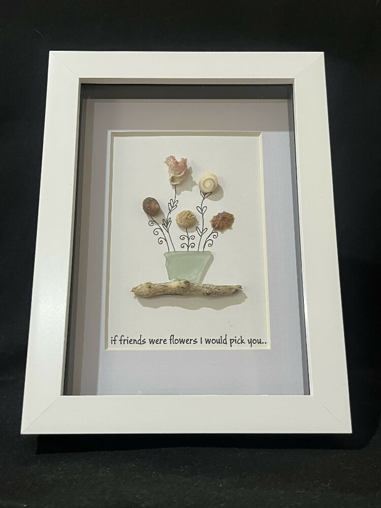 "If Friends were Flowers I would Pick You..." – Coastal Inspired Friendship Artwork