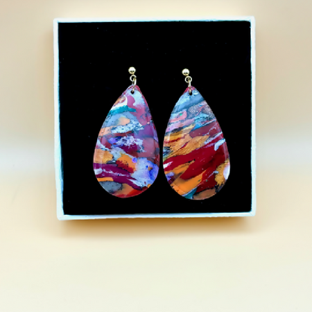 Amy’s Abstract Sunset Earrings