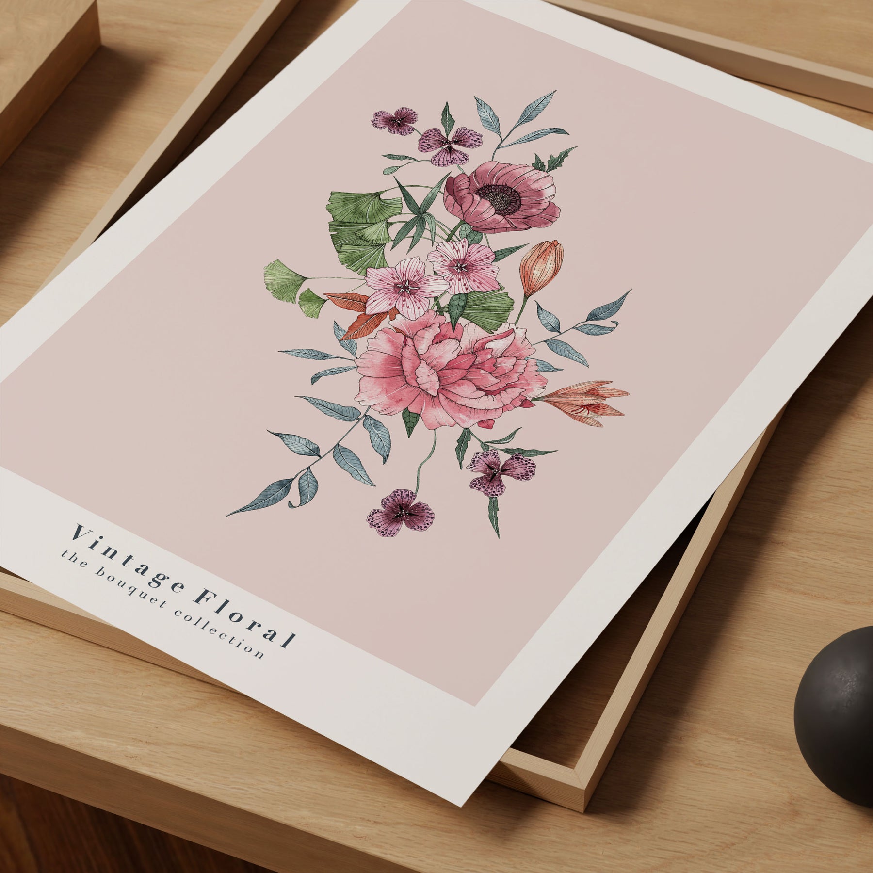 Vintage Floral Art Print