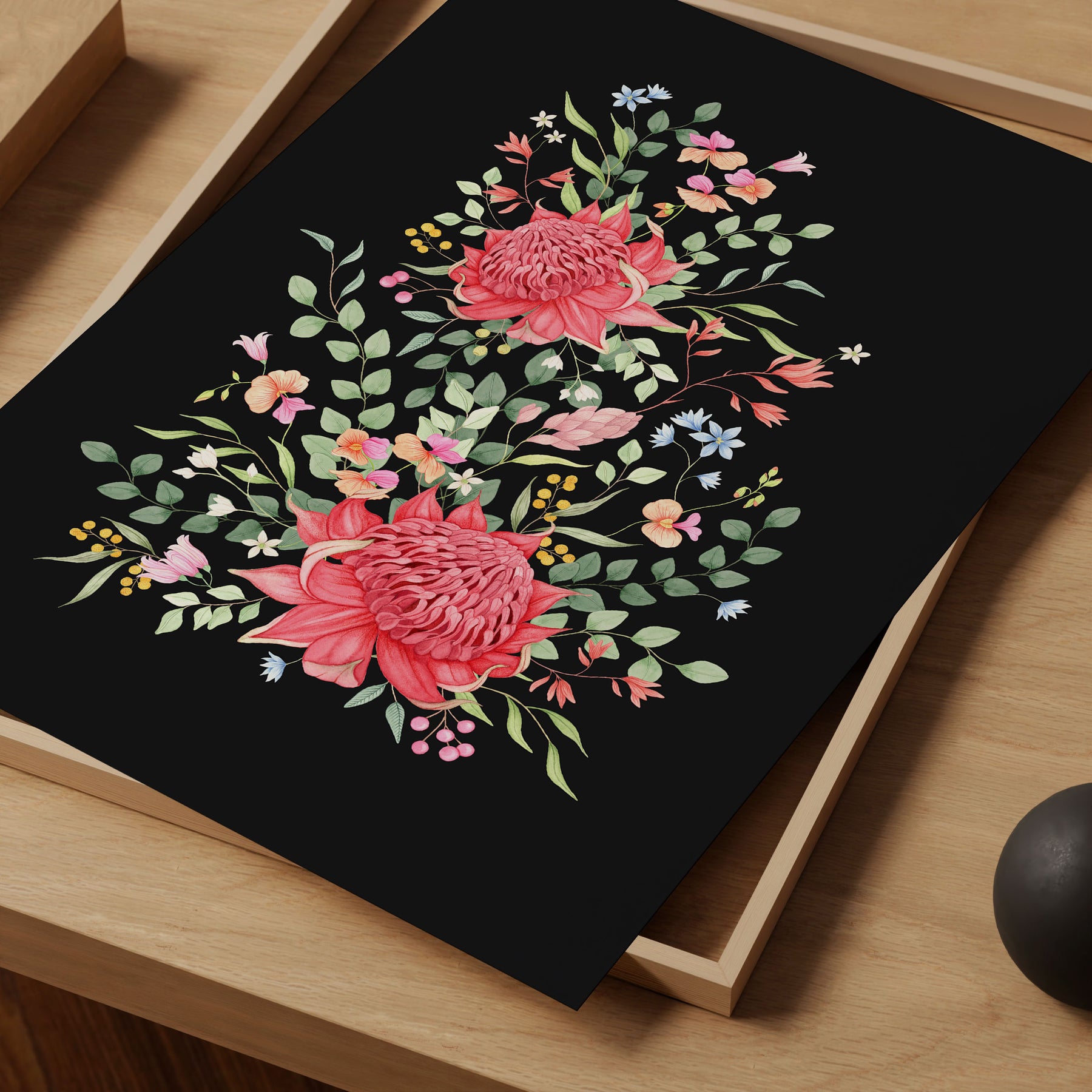 Waratah Floral Art Print