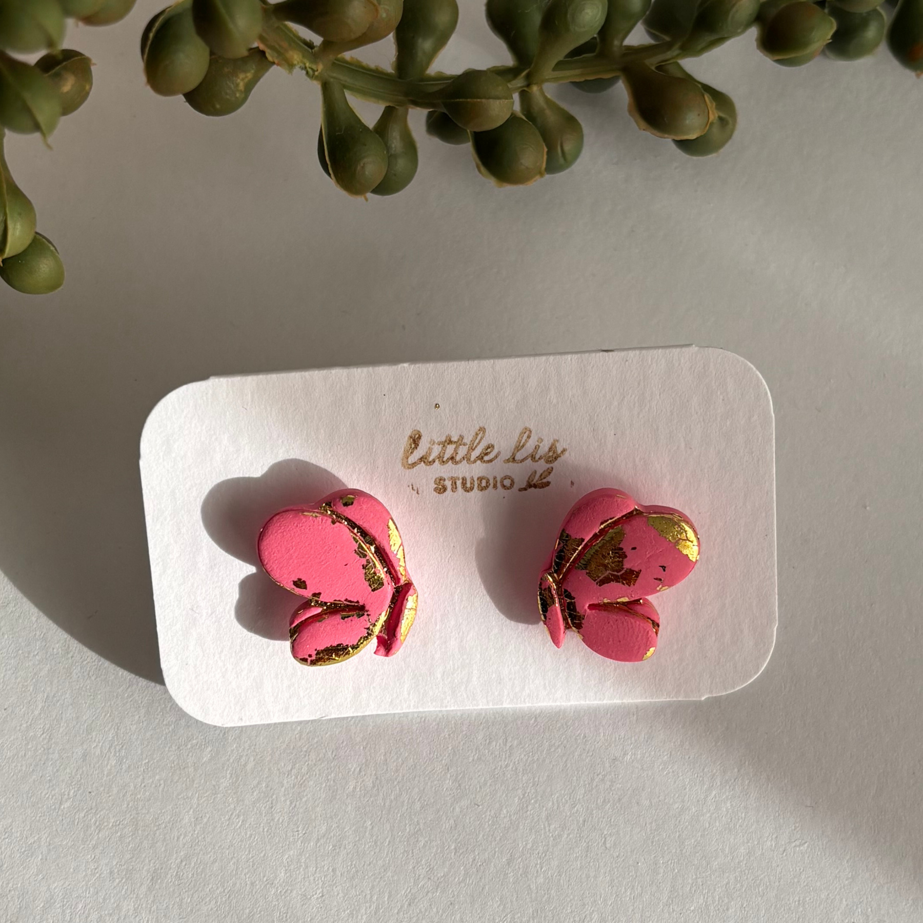 "Flutterby" Butterfly Stud Earrings