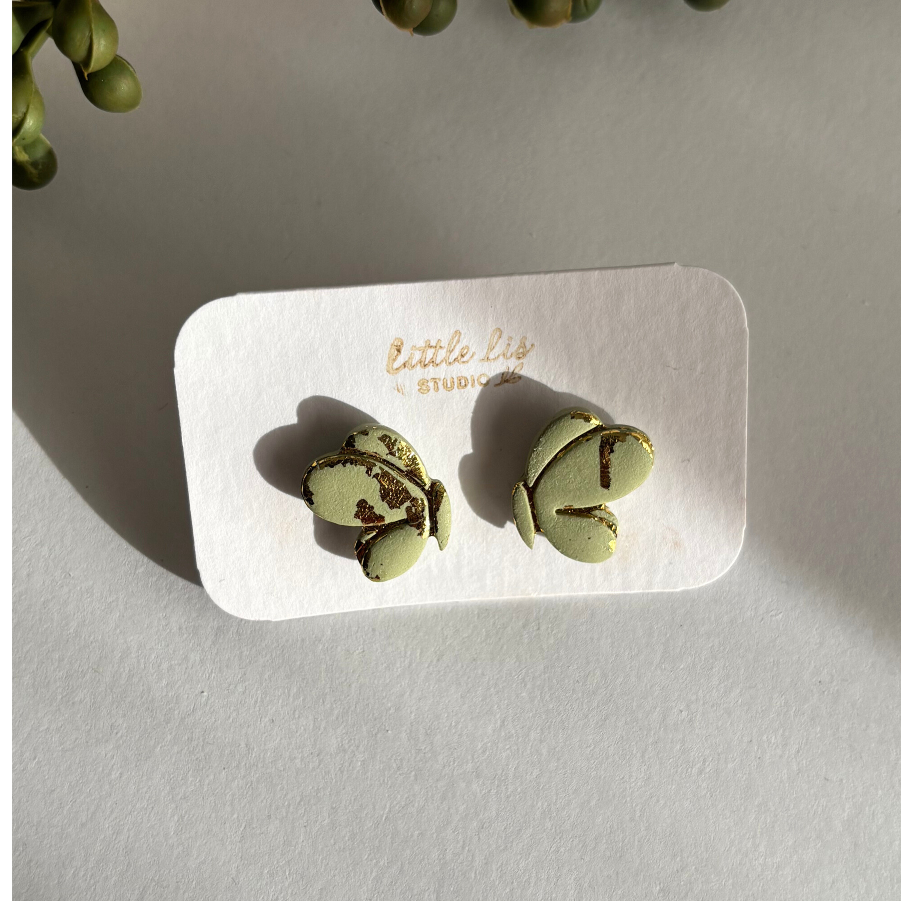 "Flutterby" Butterfly Stud Earrings