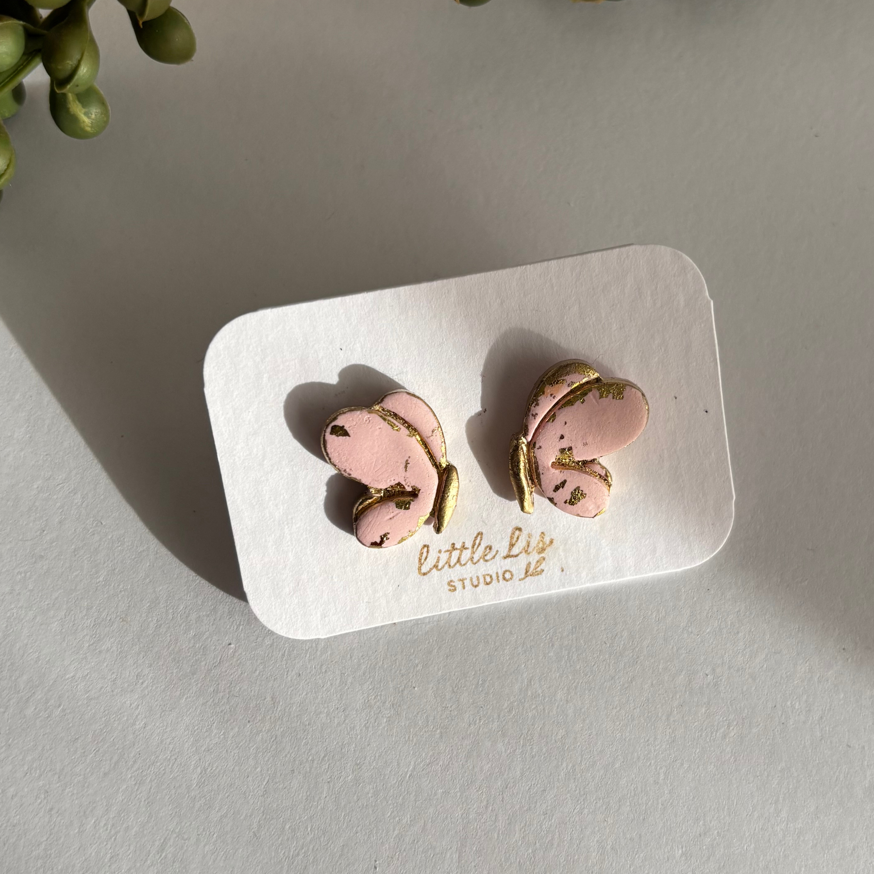 "Flutterby" Butterfly Stud Earrings