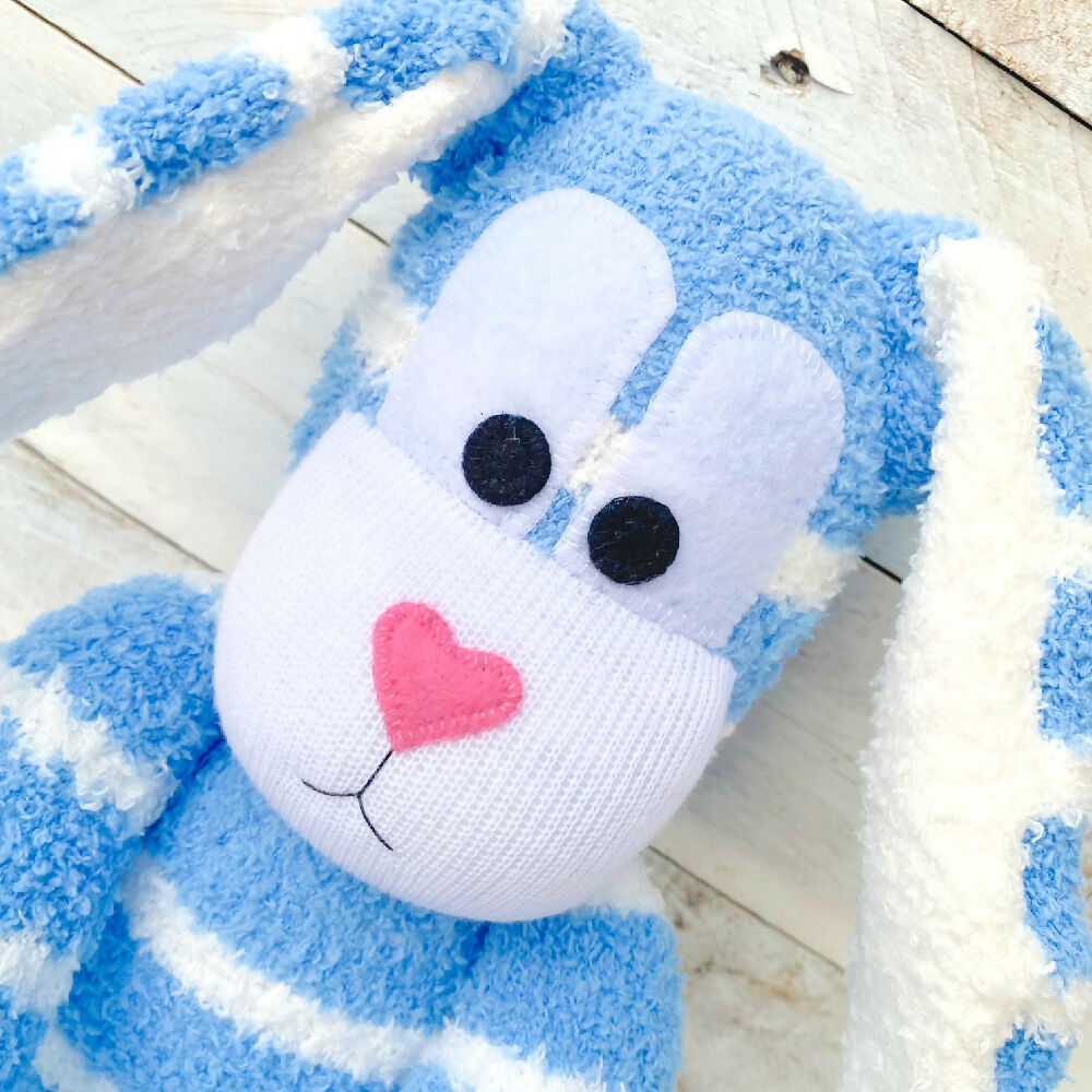 Barney-Sock Bunny-Sock Monkey-Soft Toy-Rabbit_3