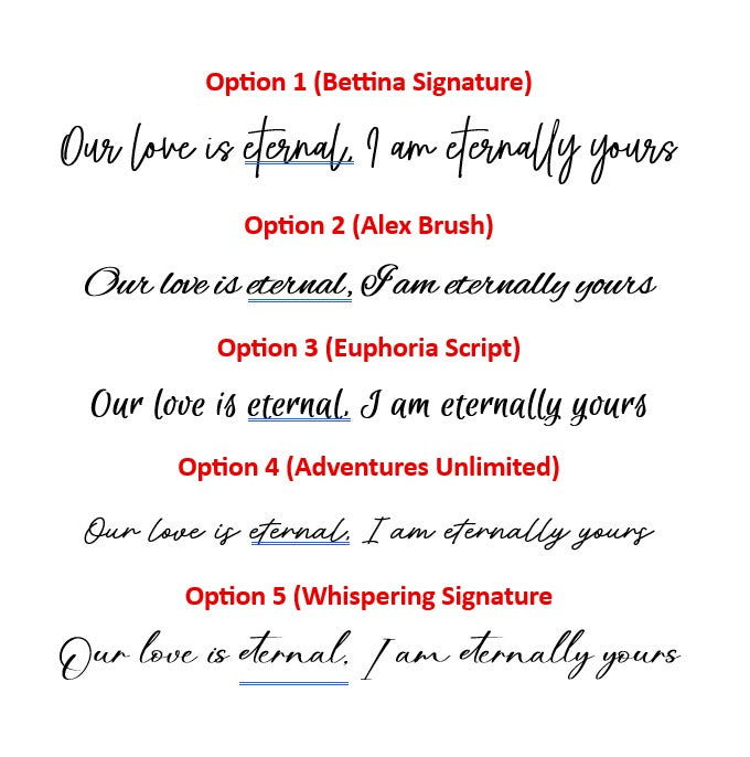 Eternal love letter. Ceramic personalised ring dish, Custom Wedding Gift