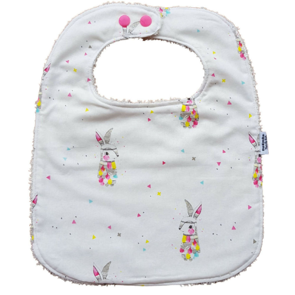 baby-girls-feeding-bib-bunny-rabbits