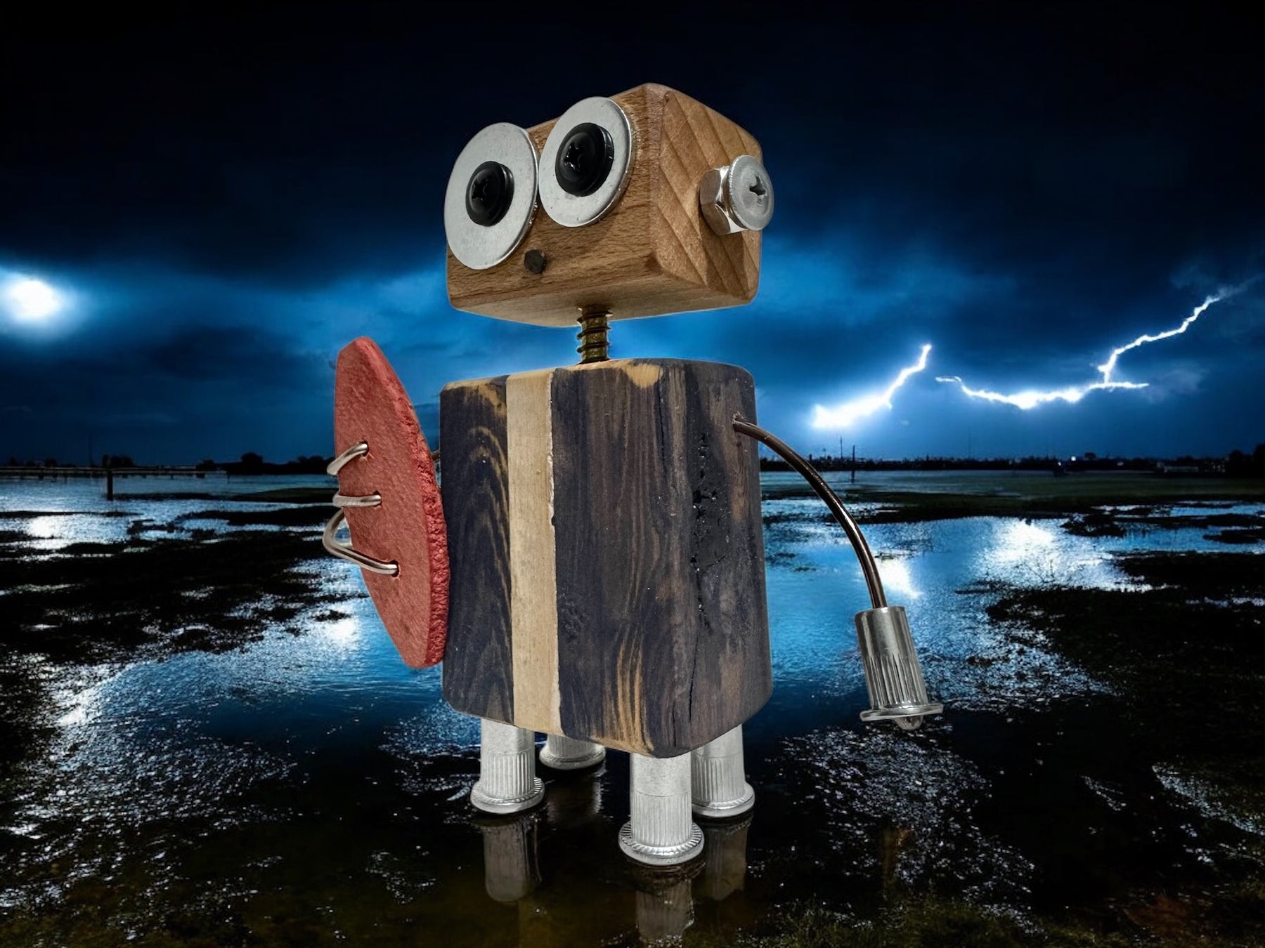 Frederick - Wooden Footy Robot