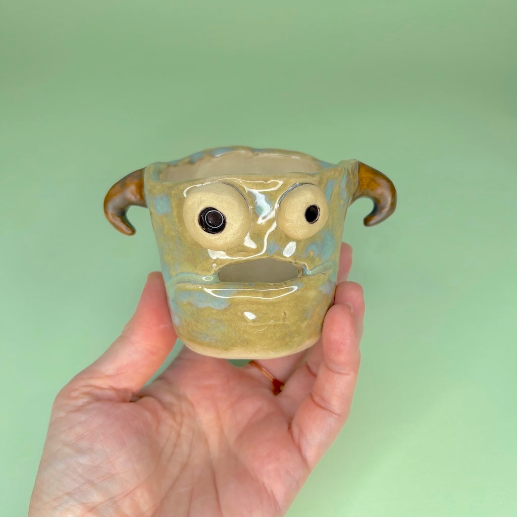 Ceramic monster pot