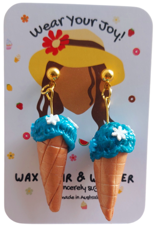 Polymer Clay Earrings - Frozen Fantasy Dangles
