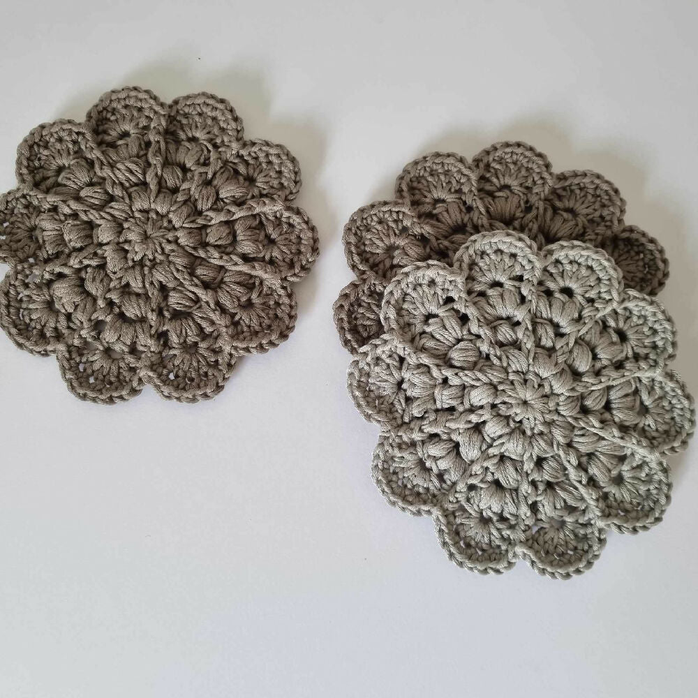 Boho Crochet Coasters | Various colours