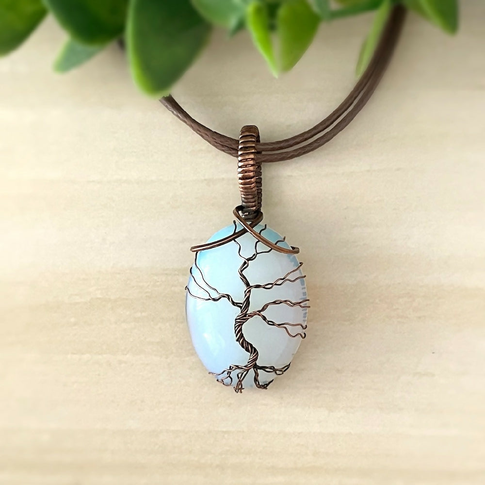 Australian-artist-handmade-jewellery-wire-wrapped-tree-pendant-opalite