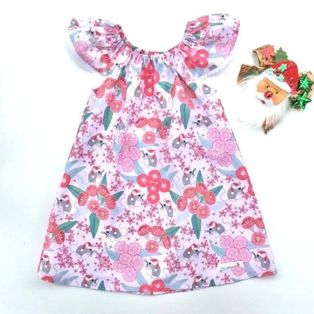 Girls Christmas Autraliana Gumnut Dress