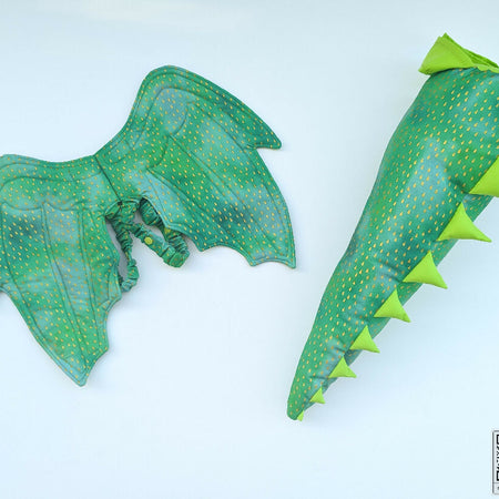 Dragon wings and tail costume accessories for ages 1-12