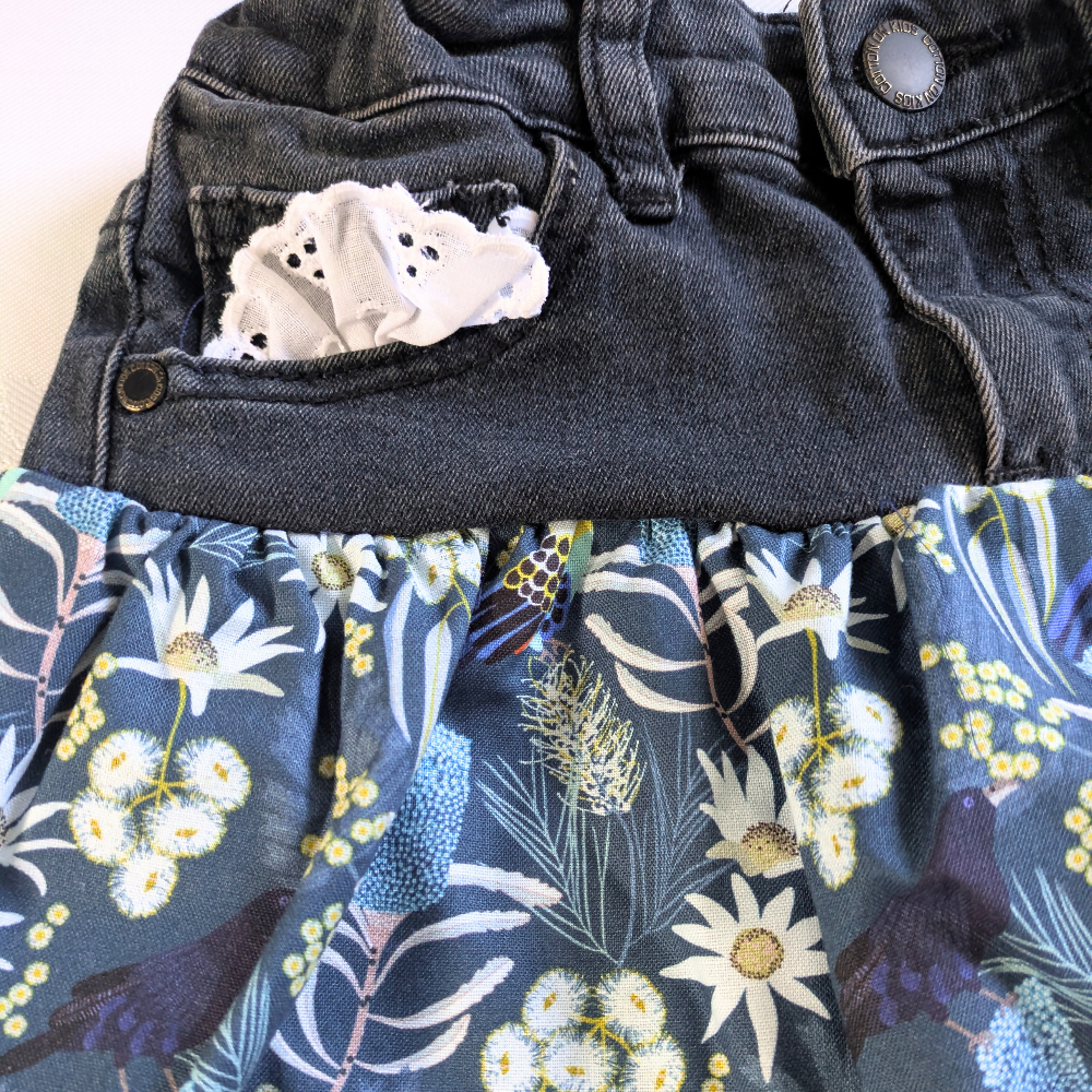 girls-upcycled-denim-skirt-size-4-blue-australian-flowers-handmade-sewing-artist-the-denim-patch (4)