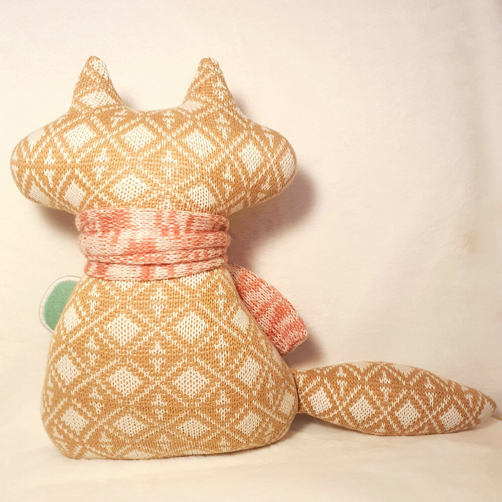 GUMNUT Handmade Wolf Fabric Soft Toy
