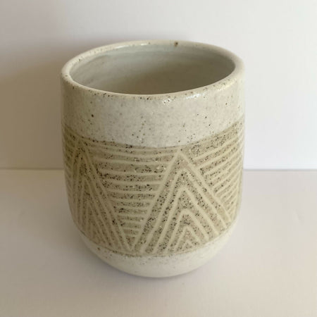 Mishima Tumbler/ Handmade Pottery