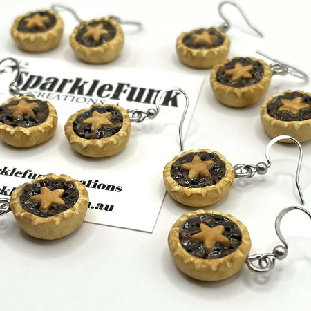 Fruit Mince Pie earrings