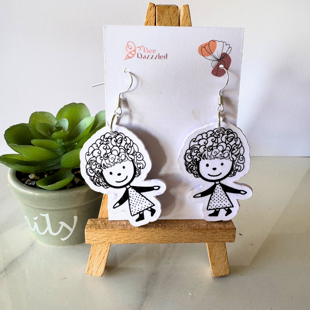 Ink & Curls Earrings