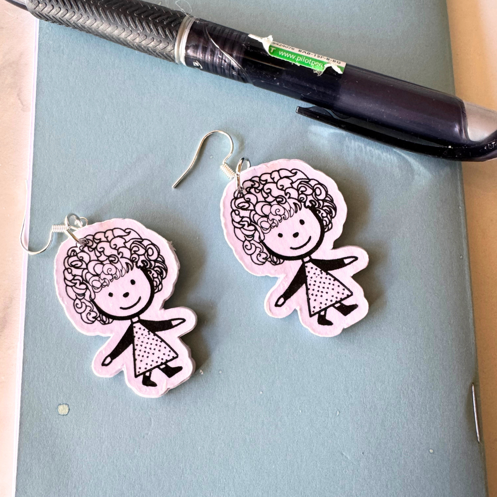 Ink & Curls Earrings