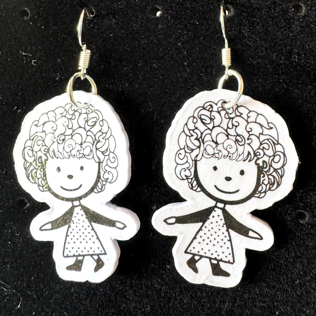 Ink & Curls Earrings