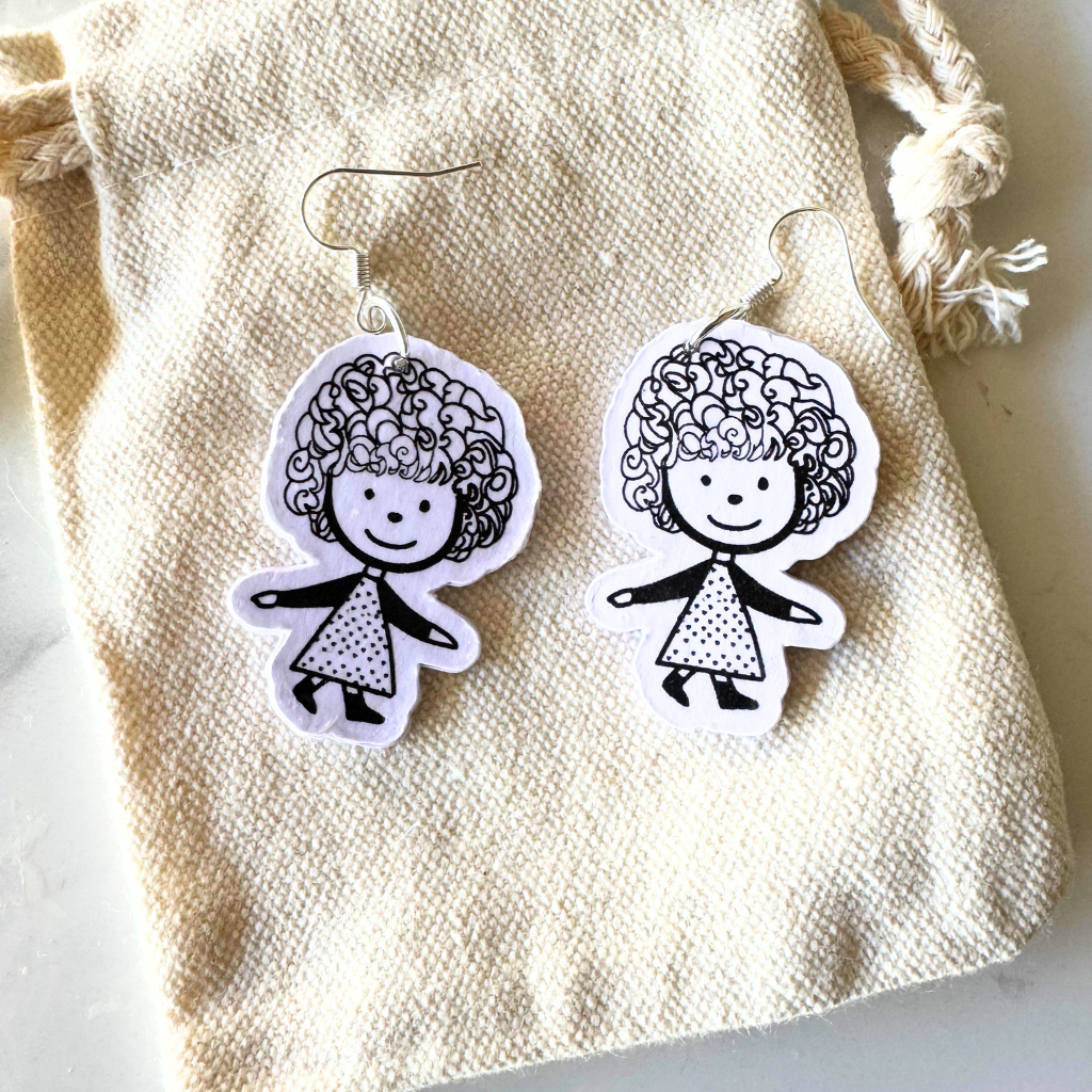 Ink & Curls Earrings