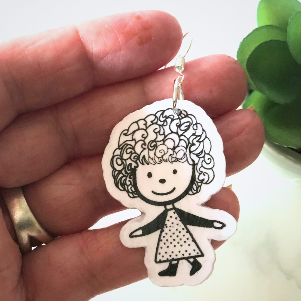 Ink & Curls Earrings