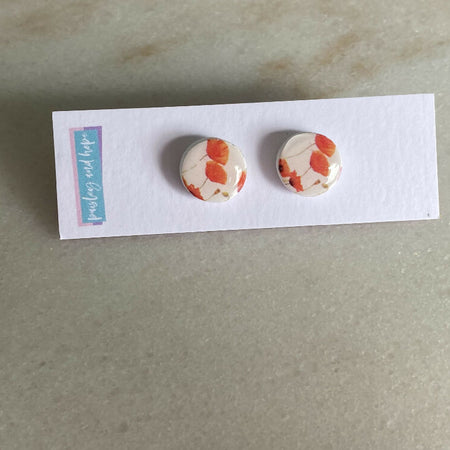 Polymer Clay Poppy Studs - Choose design & size