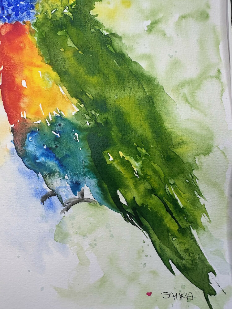 Lorikeet Abstract Original Artwork