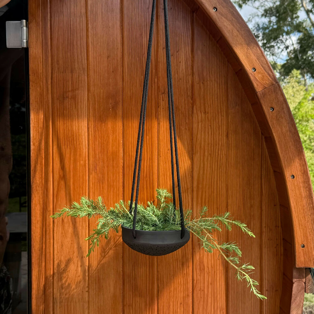 Australian-Ceramic-Pottery-Artist-Ana-Ceramica-Home-and-Lifestyle-Garden-and-Outdoor-Eclipse-Hanging-Planter-Earthy-Textured-Wheel-Thrown-Pottery