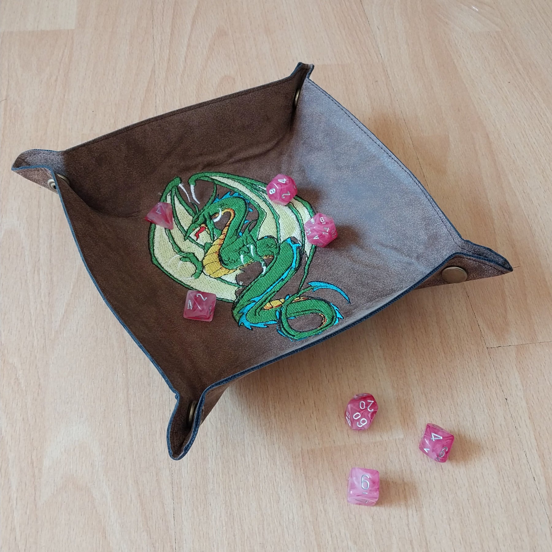 Green Dragon Dice Throw Tray