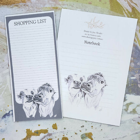 Kissing Cows Handmade Stationery Pack